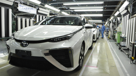 Toyota khởi động dây chuyền lắp ráp xe chạy pin 